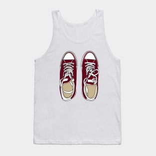 Red sneakers Tank Top